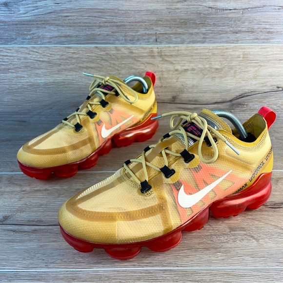 Nike Other - Nike Air VaporMax 2019 Crimson Gold 2018 Men’s 9.5 Excellent Used Condition!